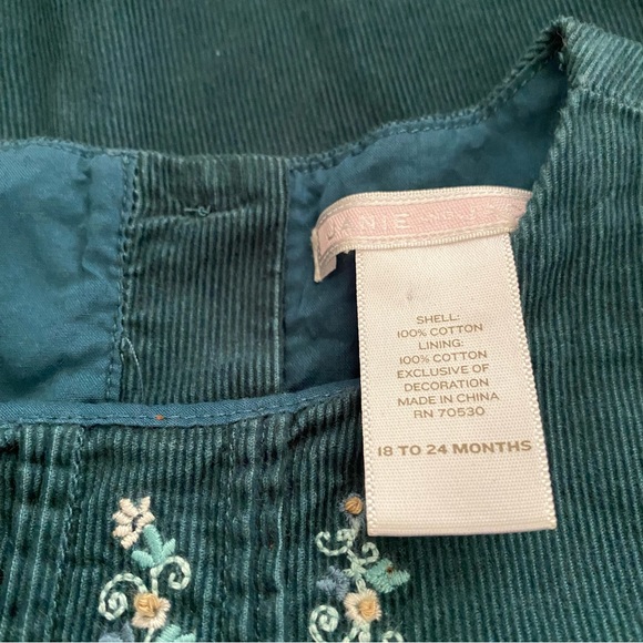 Janie and Jack Corduroy Embroidered Dress - Picture 7 of 7